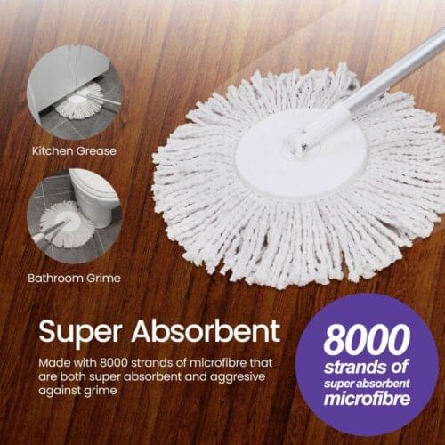 White Magic Microfibre Mop Head - Image 4