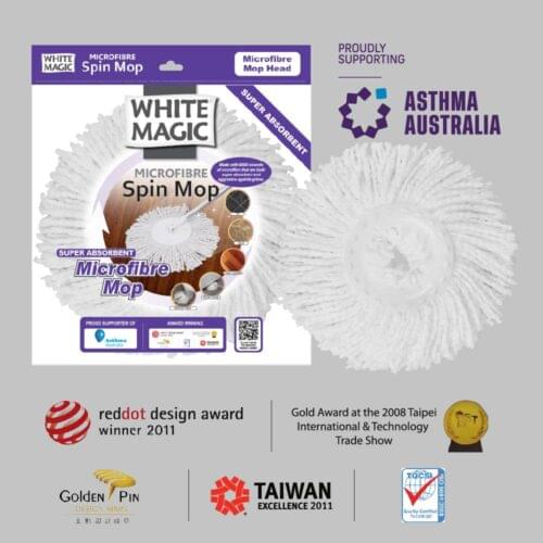 White Magic Microfibre Mop Head - Image 8