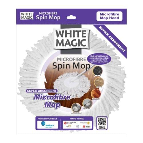 White Magic Microfibre Mop Head - Image 3