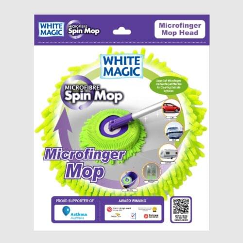 White Magic Microfinger Mop Head - Image 3