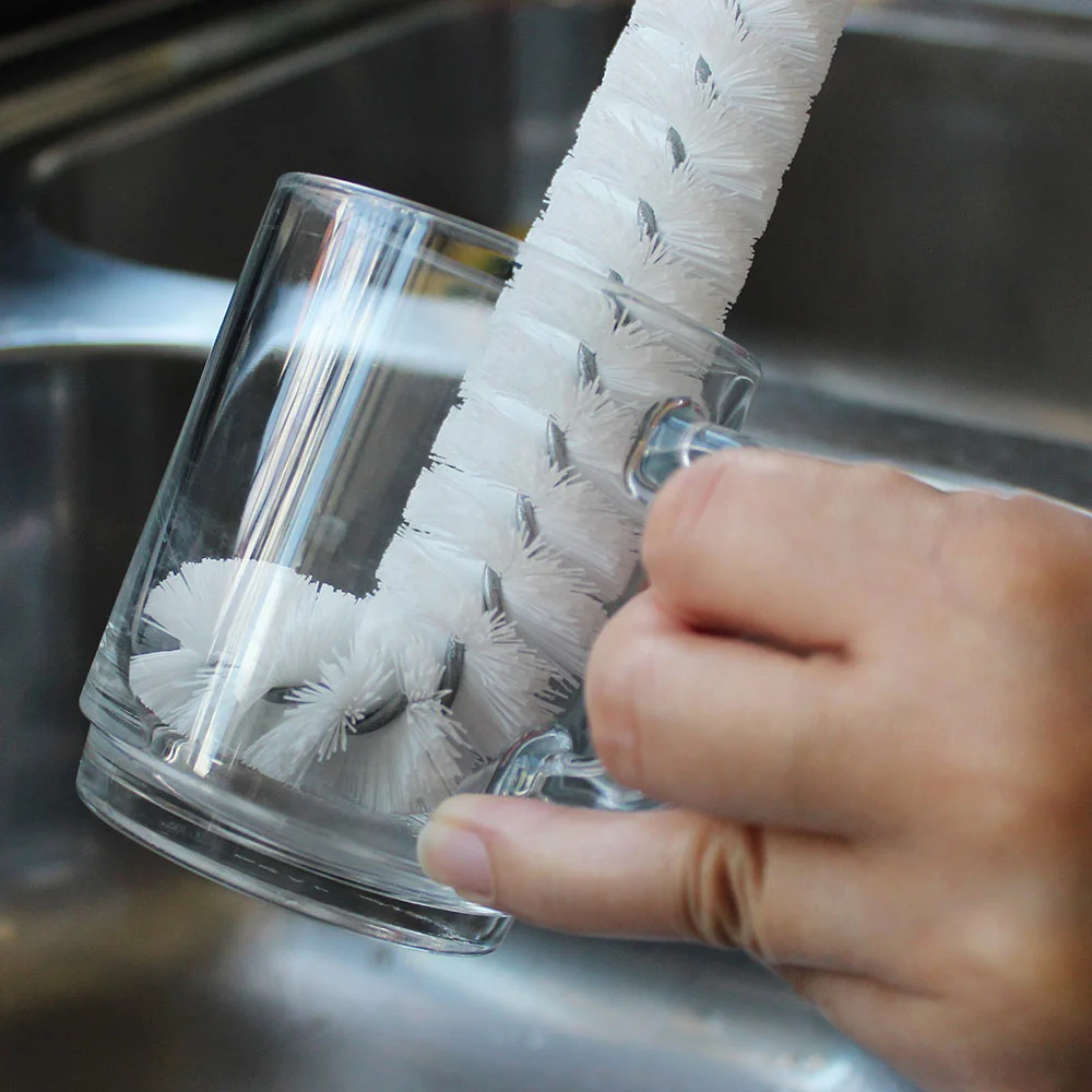 Toughest Little Cup & Glass Washing Brush - White Magic