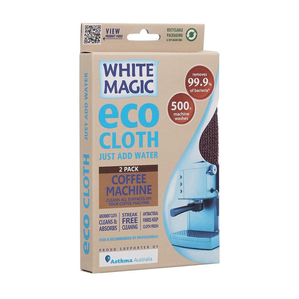 Eco Cloth Coffee Machine 2 Pack | White Magic