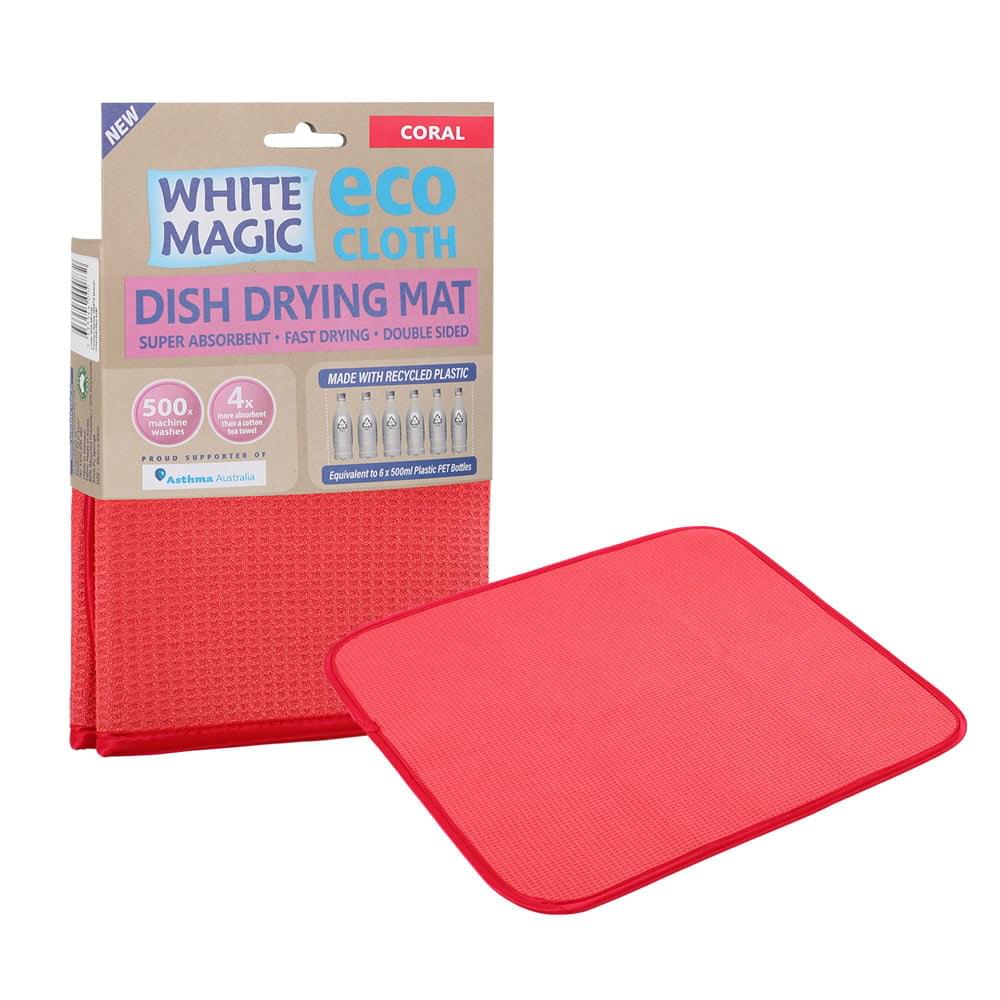 White Magic Microfibre Dish Drying Mat Midnight