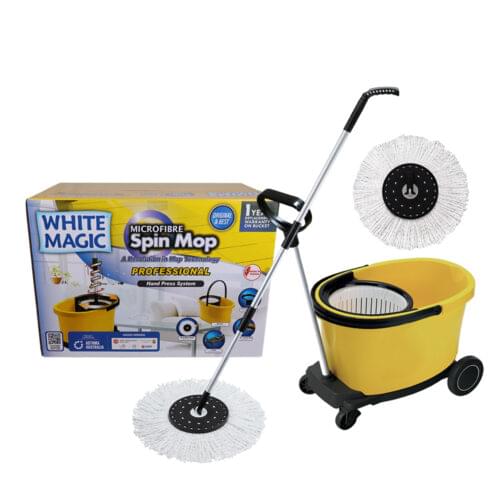 White Magic Professional Spin Mop Set