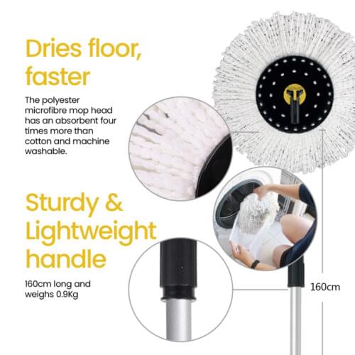 White Magic Professional Spin Mop Set - Image 7