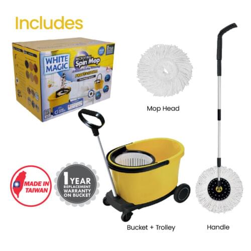 White Magic Professional Spin Mop Set - Image 3