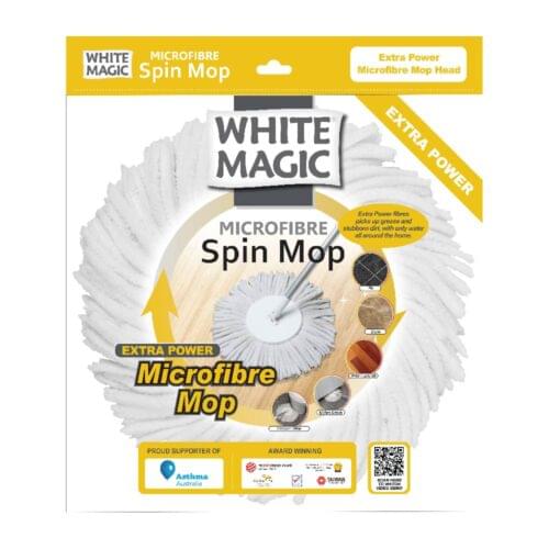 White Magic Extra Power Microfibre Mop Head - Image 2