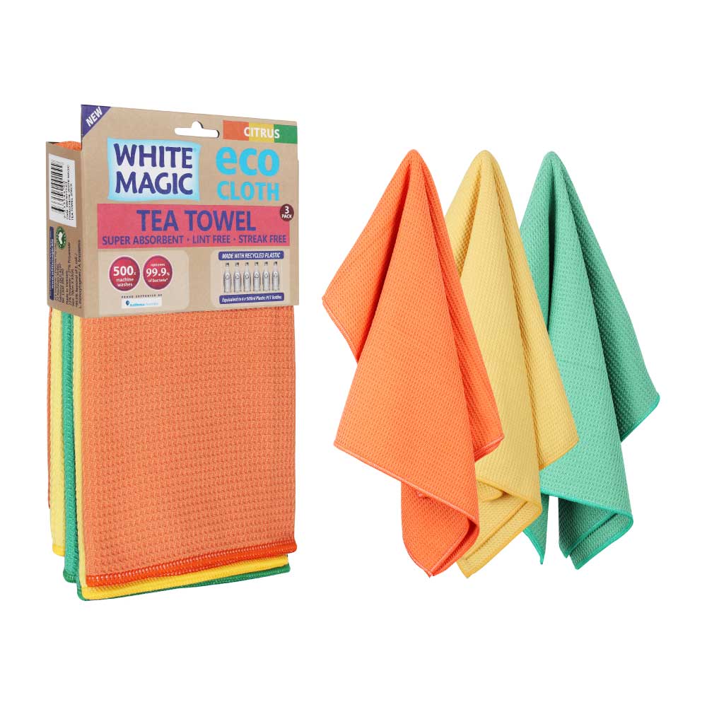 Tea Towel 3-Pack - Tea Towel 3 Pack - White Magic