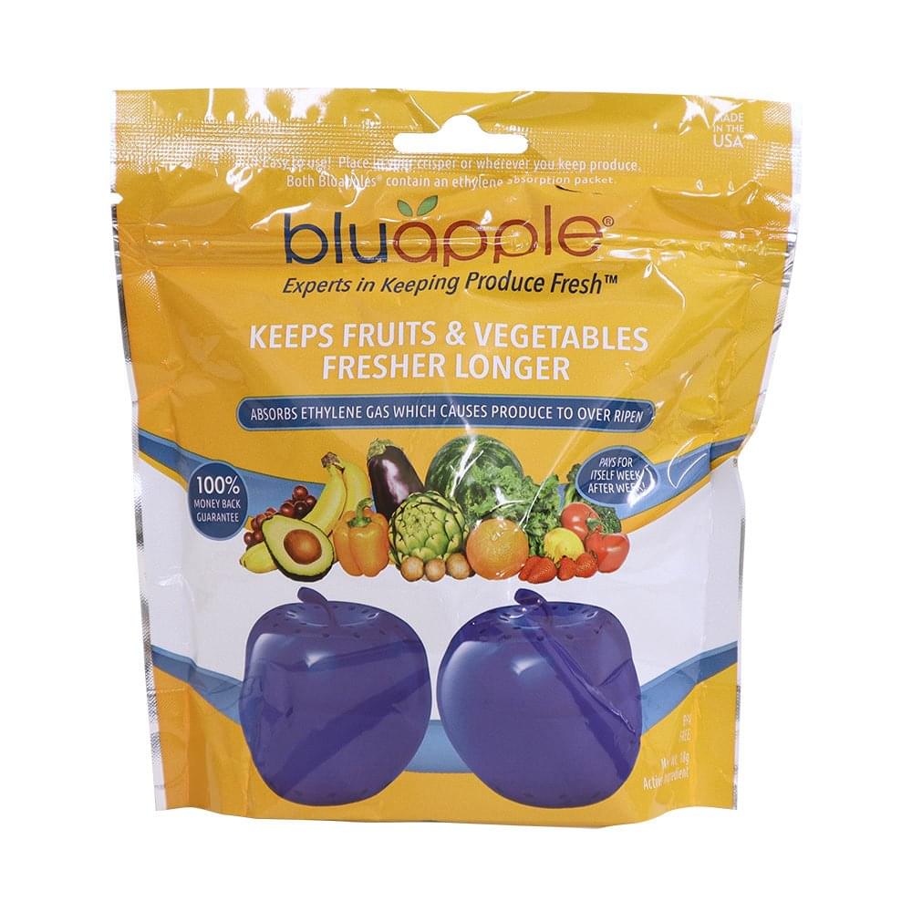 BluApple Ethylene Gas Absorber Combo - 2 Blue Apples & Refills