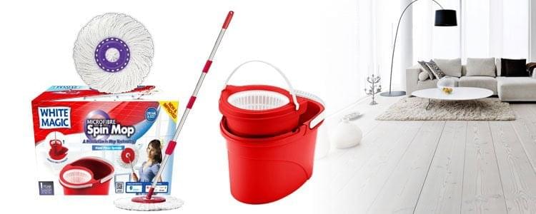 White magic sales spin mop