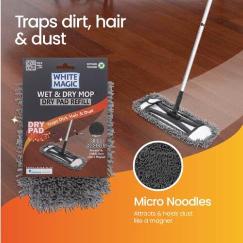 White Magic Wet & Dry Mop Dry Pad Refill - Image 6