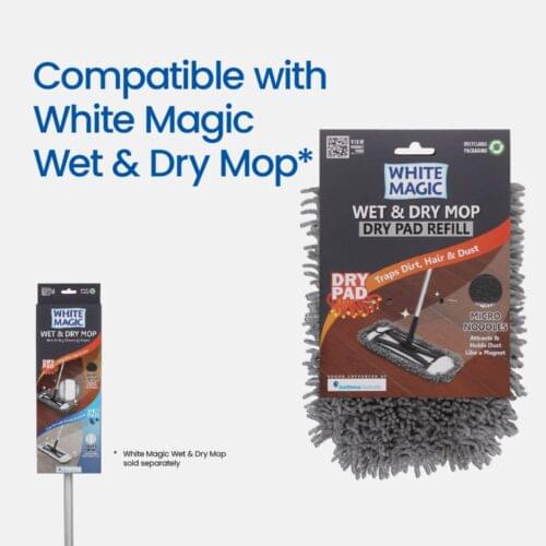 White Magic Wet & Dry Mop Dry Pad Refill - Image 4