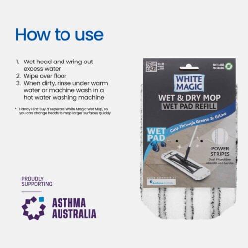White Magic Wet & Dry Mop Wet Pad Refill - Image 5