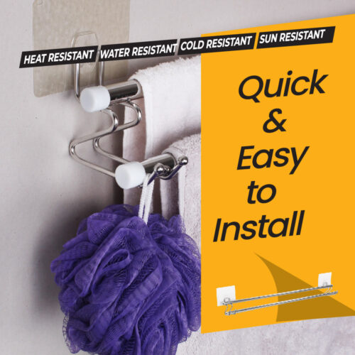 i-hook Double Towel Rail 70cm - Image 4