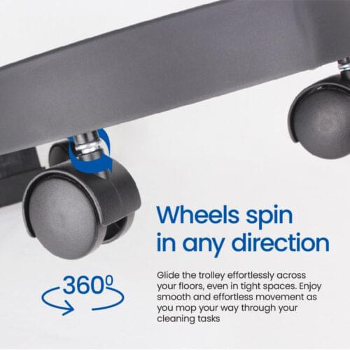 White Magic Spin Mop Trolley - Image 5