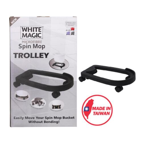 White Magic Spin Mop Trolley - Image 2