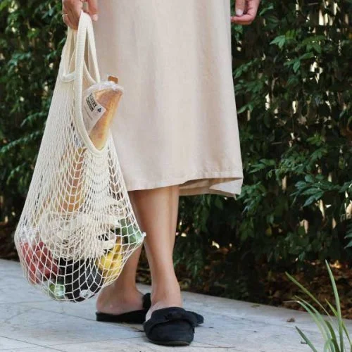 Eco Basics Shopping Bag - Long Handle - Image 3