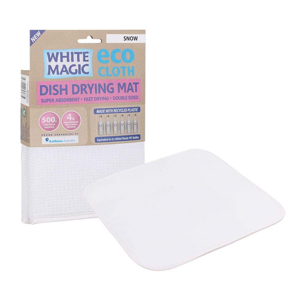 White Magic Microfibre Dish Drying Mat Midnight