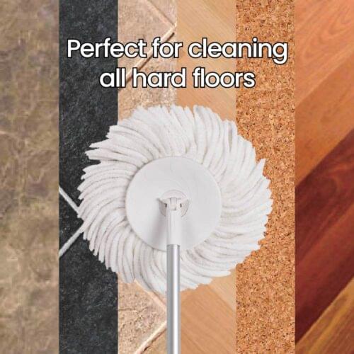 White Magic Turbo Spin Mop Hand Press - Image 7