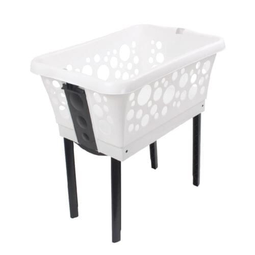 White Magic Laundry Basket On Legs - Image 2