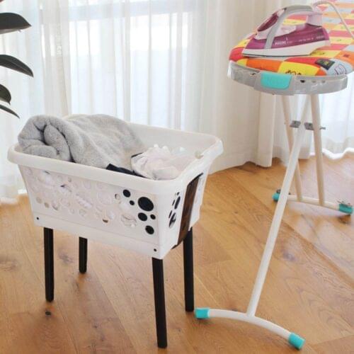 White Magic Laundry Basket On Legs - Image 12