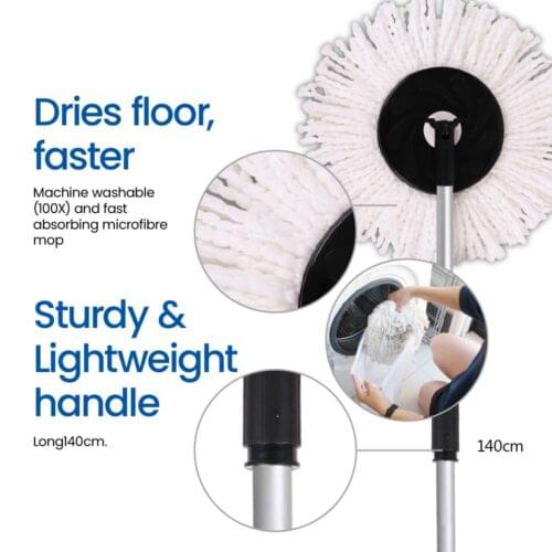 White Magic Spin Mop Duo - Image 5