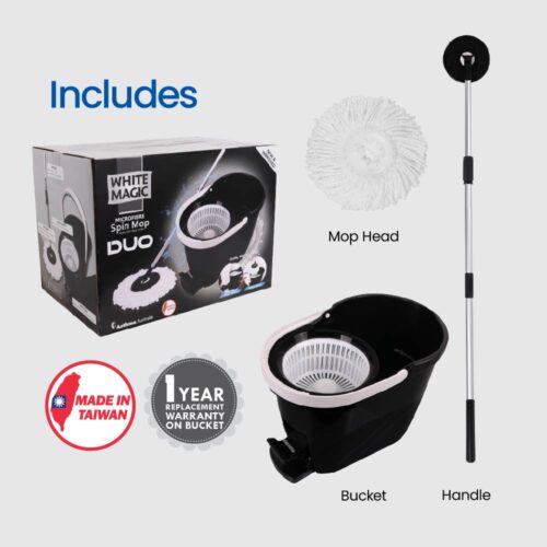 White Magic Spin Mop Duo - Image 3