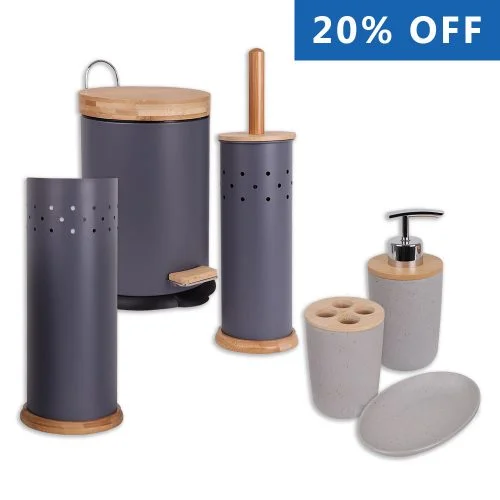 Bathroom Organisation Pack - Charcoal