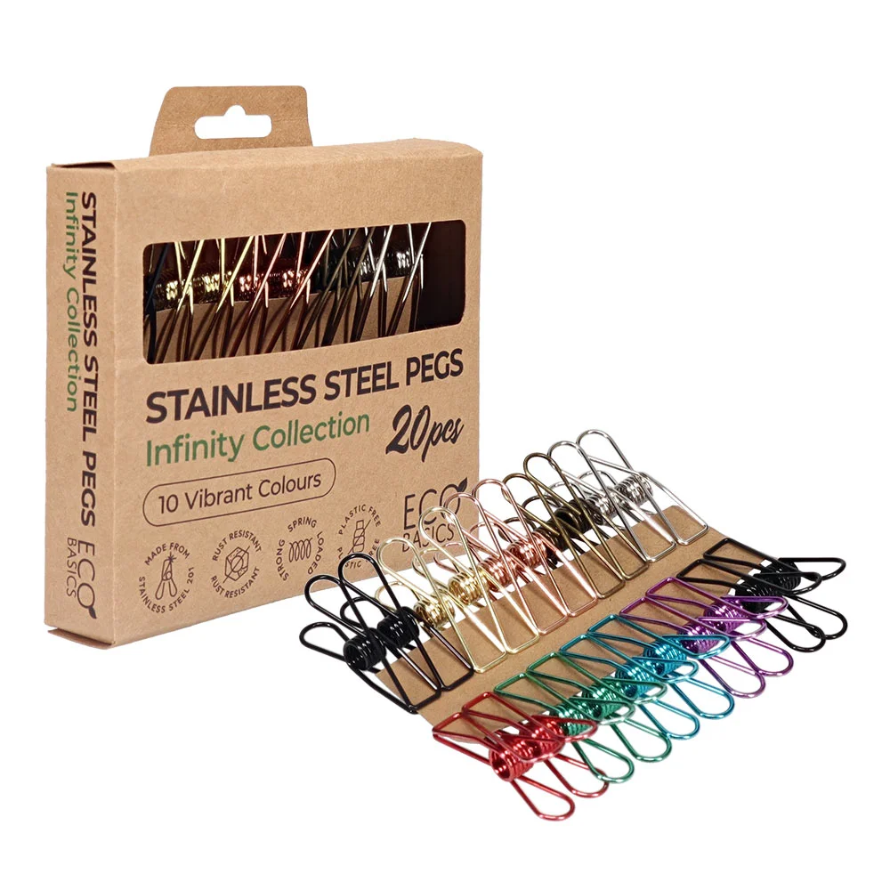 Stainless Steel Pegs Infinity Collection