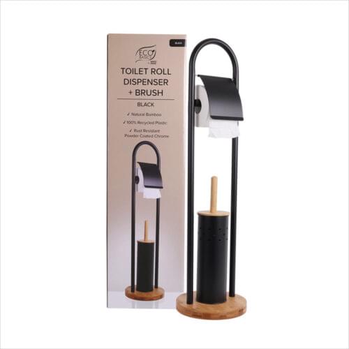 Eco Basics Toilet Roll Dispenser & Brush - Image 5