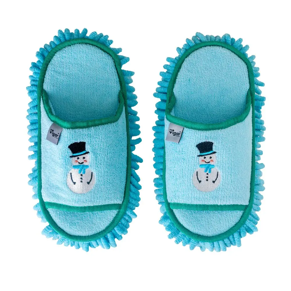 Snowman Microfibre Cleaning Slippers
