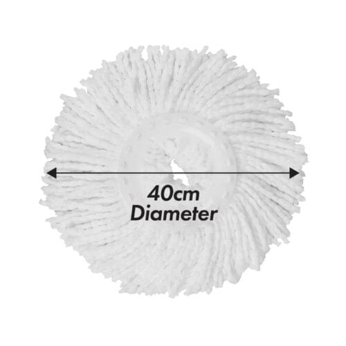 White Magic Microfibre Mop Head Refill For Spin Mop Replacement Head x 3 - Image 3