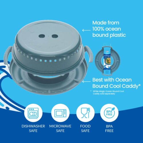White Magic 100% Ocean Bound Plastic Microwave Food Cover - Image 9