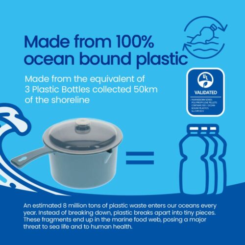 White Magic 100% Ocean Bound Plastic Saucepan - Image 5