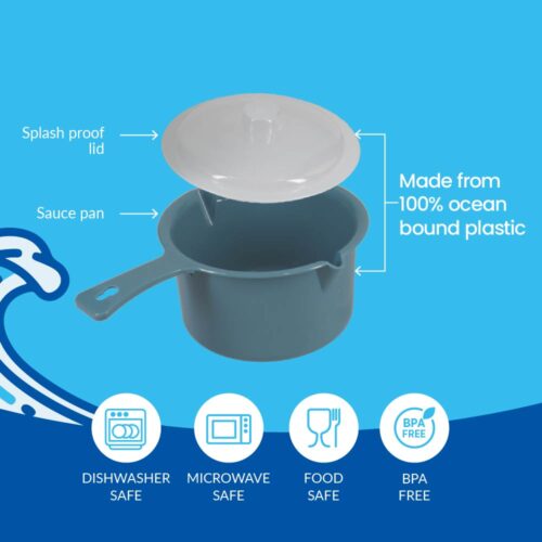 White Magic 100% Ocean Bound Plastic Saucepan - Image 7
