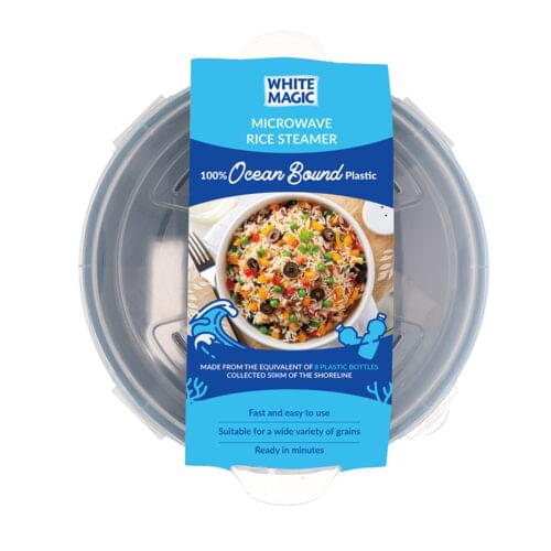 White Magic 100% Ocean Bound Plastic Rice Steamer