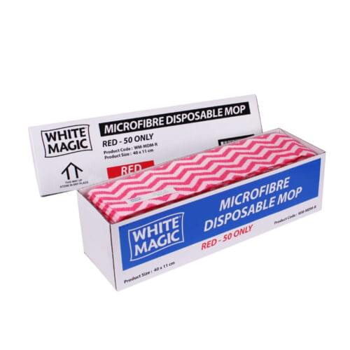 White Magic Commercial Microfibre Disposable Mop Pads - Image 8