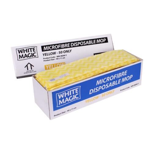 White Magic Commercial Microfibre Disposable Mop Pads - Image 6
