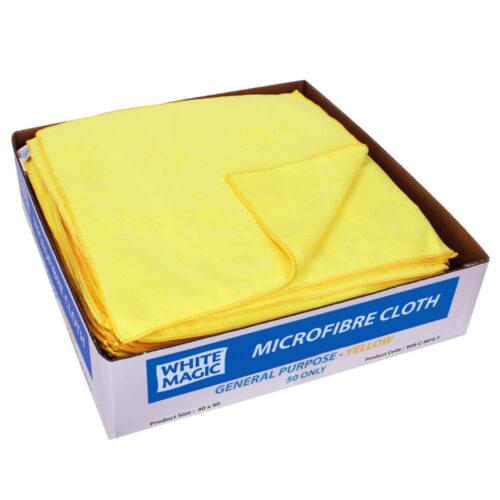 Microfibre General Purpose Cloth Yellow - Image 2