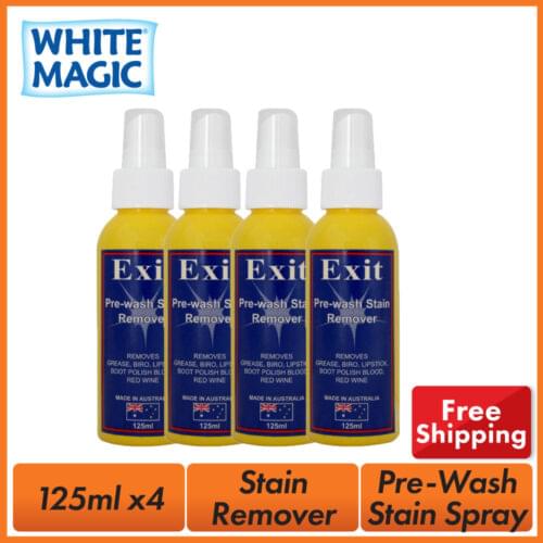 Exit Soap Spray Pre Wash Multi-Purpose Stain Remove Ink Blood Grease x 4