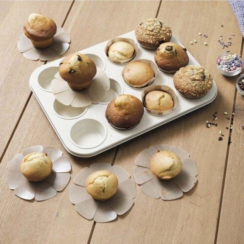 NoStik Silicone Fibreglass Muffin Liner Set of 12 - Image 4