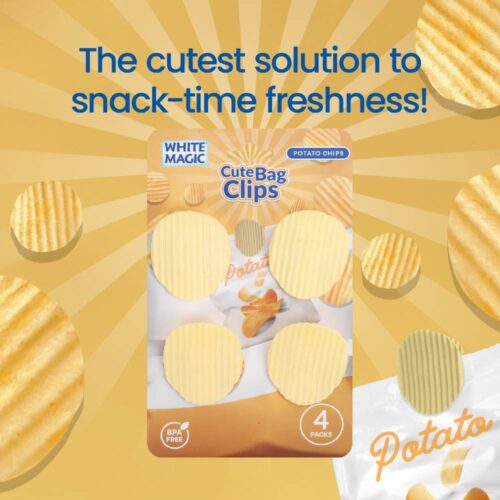 Cute Bag Clips 4 Pack - Potato Chips - Image 7