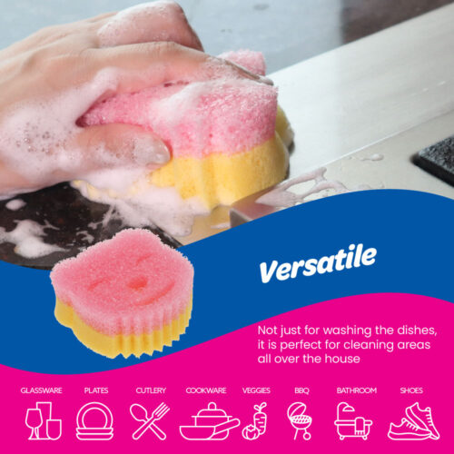 White Magic Scrubtastic Scrub & Wipe Sponge Duo 2 Pack - Image 5