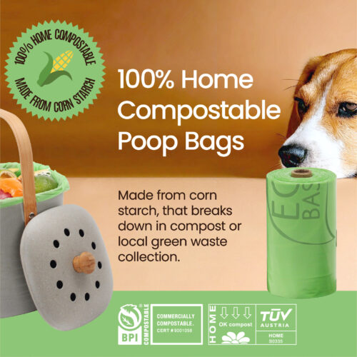 Eco Basics 100% Compostable Doggy Bags 16 Rolls, 240 Bags - Image 7